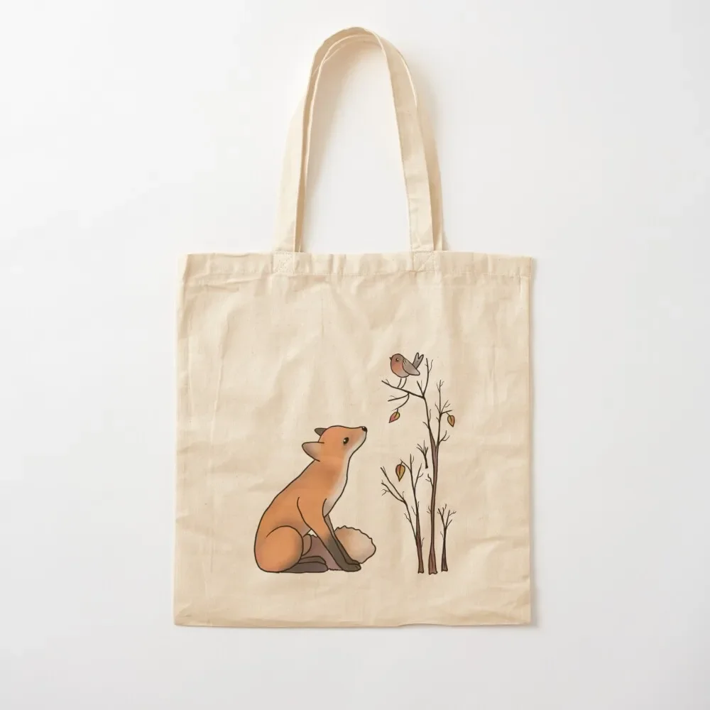 

Fox and robin Tote Bag Customizable tote bag shopper bag women canvas the tote Shopping bags