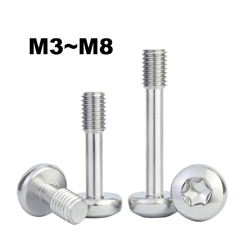 Vis à tête cylindrique Torx en acier inoxydable 304 M3 M4 M5 M6 M8, vis à épaule anti-chute pour châssis de serveur et instruments
