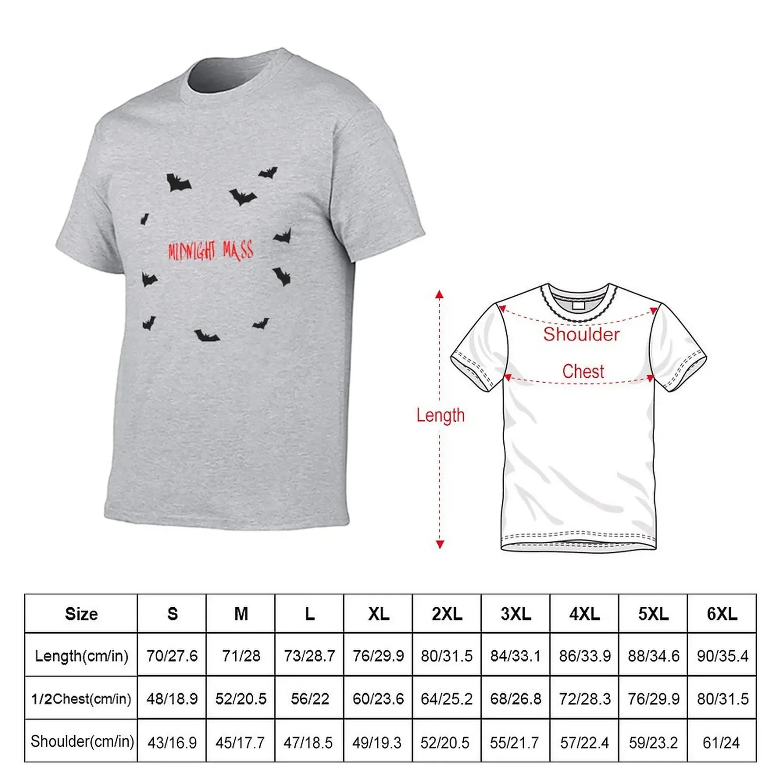 Midnight Mass Essential T-shirt korean fashion summer tops Blouse plus size tops t shirts for men cotton