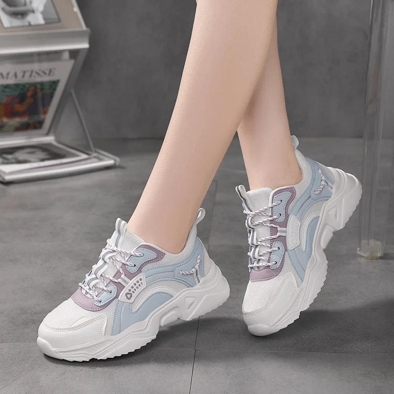 

2023 Breathable Casual Women Tennis Shoes Outdoor Light Weight Sports Shoes Casual Walking Sneakers Tenis Feminino Shoes