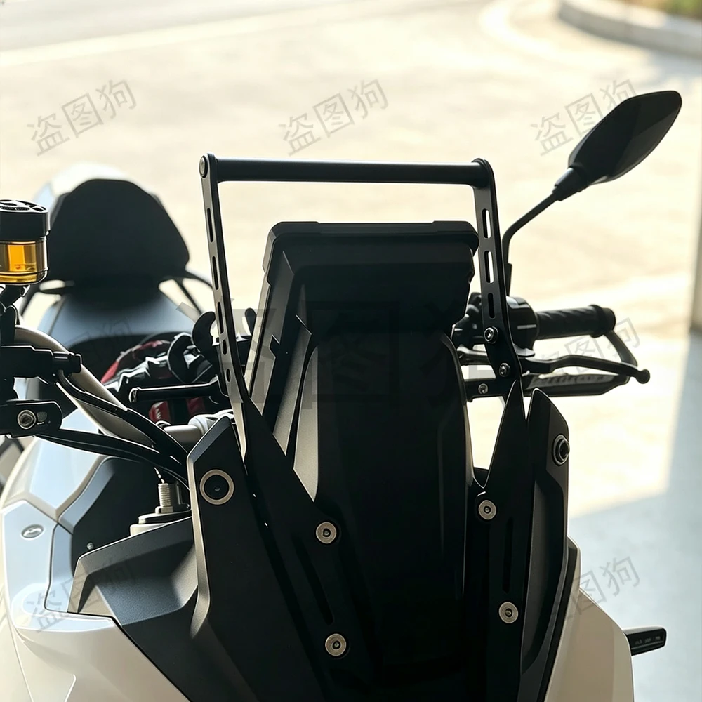 Smartphone GPS Navigation Mount For KOVE 800X 800 X PRO Rally Windshield Extension Cross Bar Mobile Phone Holder Support Bracket