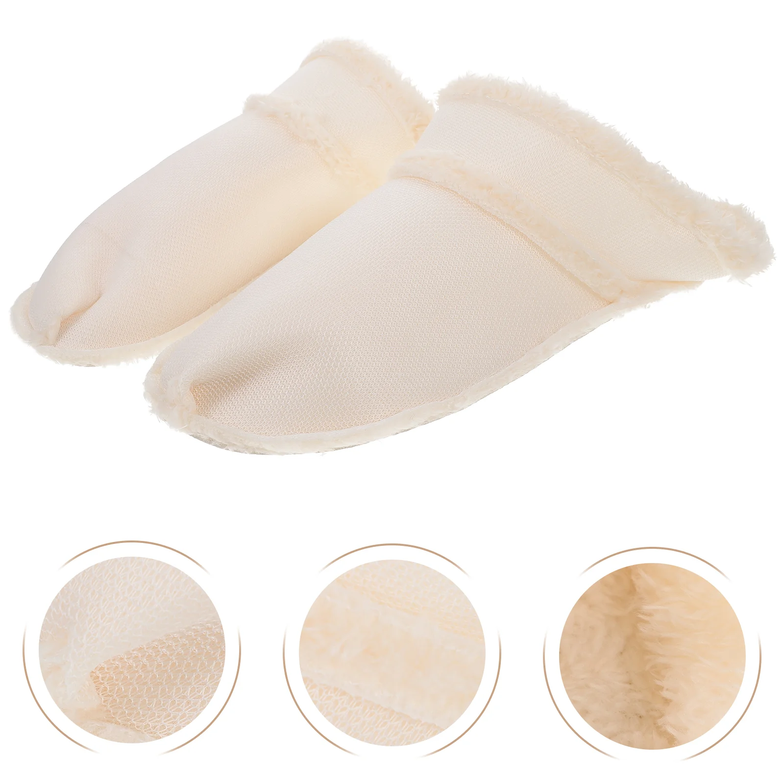 

Winter Warm Shoe Covers Slipper Insoles Women Fuzzy for Slippers Foot Inserts Boots Furry Inner Shoes Liner Plush Man