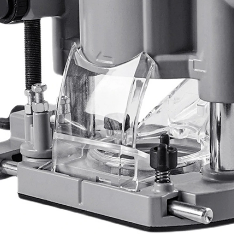 A81M New Adjustable Trimming Machine With Plunge Router Base,Double Handle,Heavy-Duty Milling Power Tool For Precision Woodworki