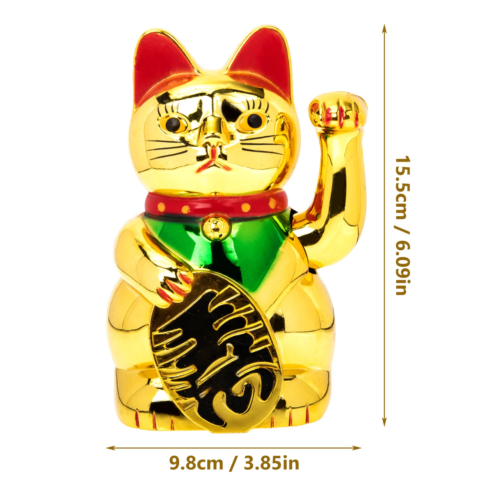 

Golden 6 Waving Cat Figurine Stylish Desk Decor Home Household Desktop Decor Shop Cat Ornament Gifts