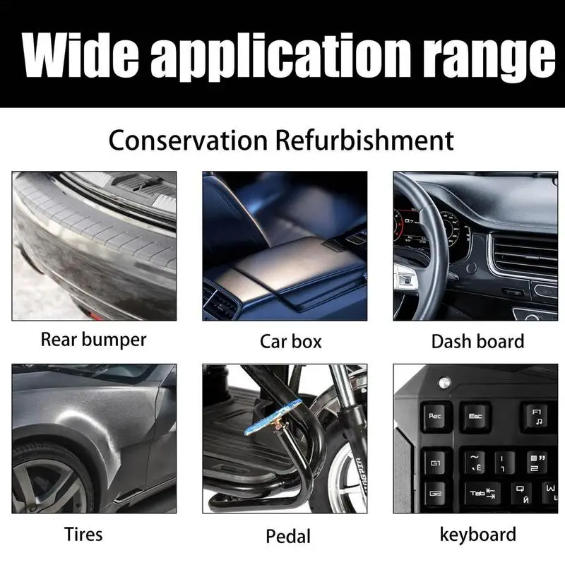 Plastics Plastics Trim Restorer For Cars Maintenance Agent Durable Car Plastics Restorer Sponge Waterproof