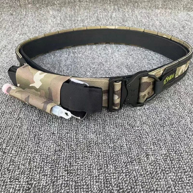 Cinturón táctico MOLLE porta-torniquete con correa elástica y bolsa integrada - imagen 2