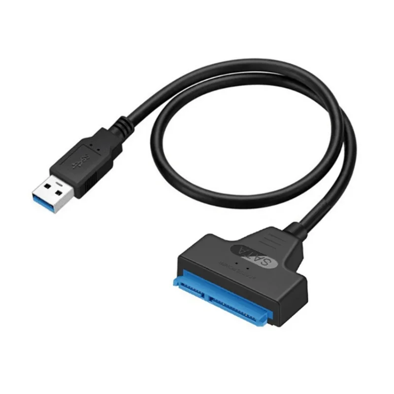 480Mbps USB 2.0 To SATA 22Pin Adapter Cable SATA22Pin/USB2.0 for 2.5 Inch SSD/HDD Solid State Mechanical Mobile Hard Disk Cable