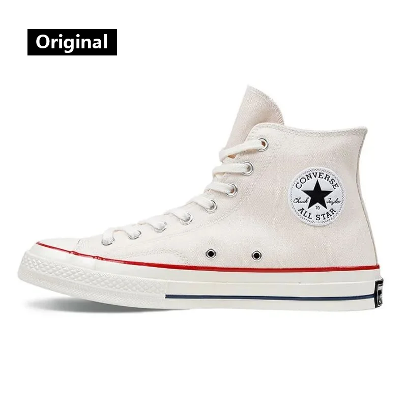 Converse canvas shoes men's shoes women's shoes 2024 new 1970s classic couple sports shoes high top casual shoes 162053