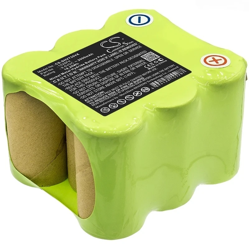 9.6V 2000mAh Vacuum Cleaner Battery 1028FK for Shark SV735 +TOOL