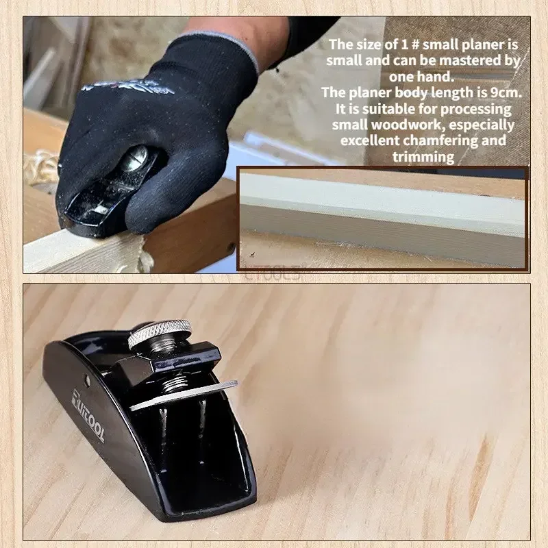 Mini Holz Hobel Europäischen hand Holz Unten Rand Anfasen Trimmen Maschine Harten Stahl Metall Kurze Hobel DIY Werkzeug