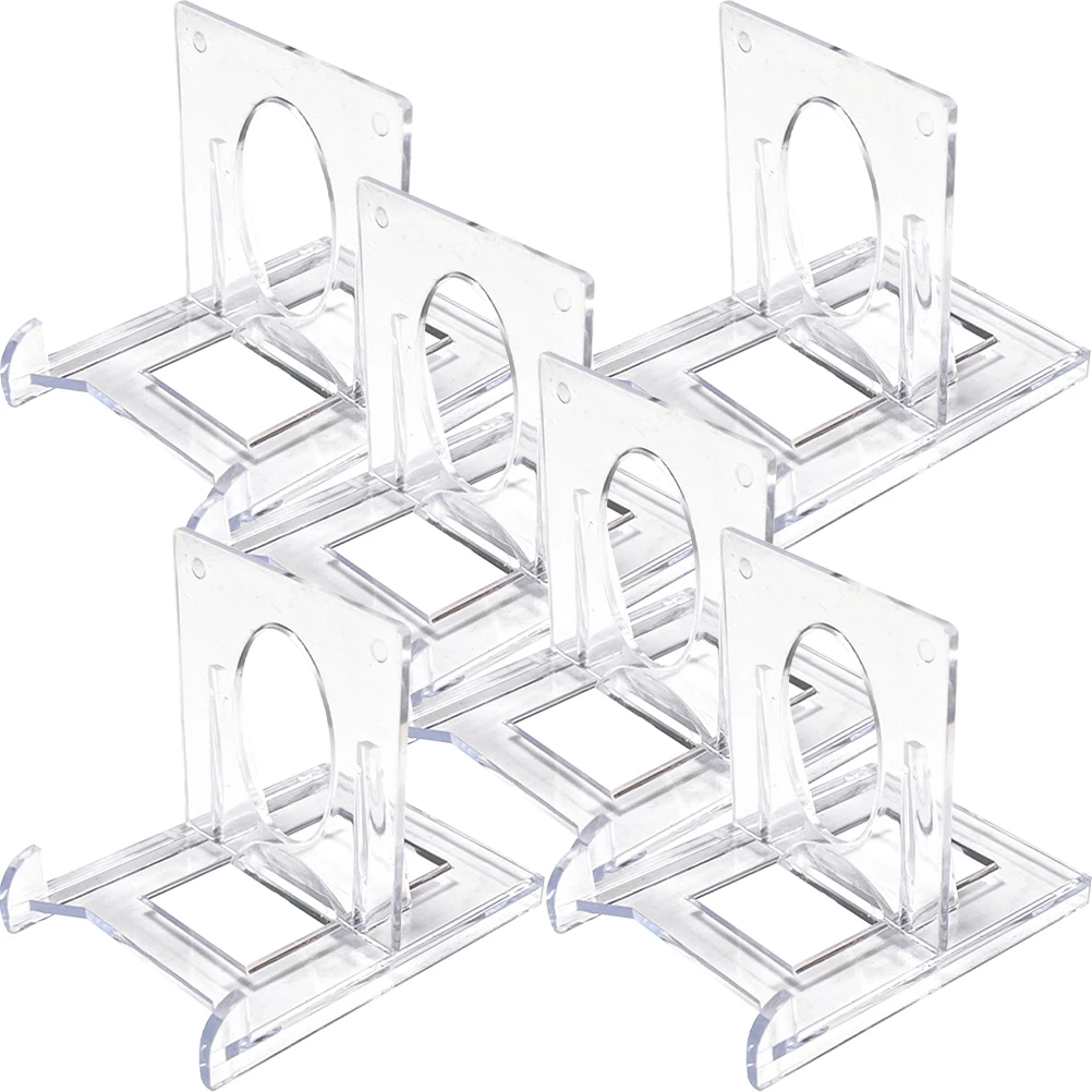 6pcs Adjustable Card Holder Acrylic Rack Stands Small Plate Display Plastic Trading Card Stand Storage Solution