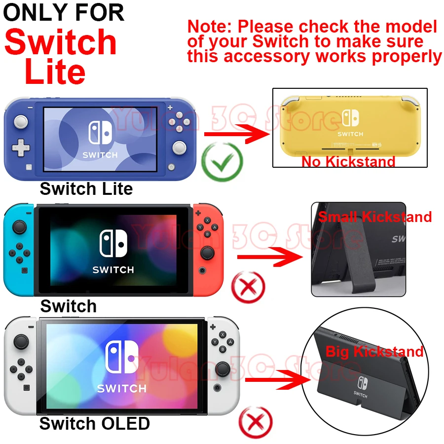 4 Colors Nintend Switch Lite DIY Replacement Shell Transparent Case Cover for Nintendo Switch Lite NSL Console Game Accessories