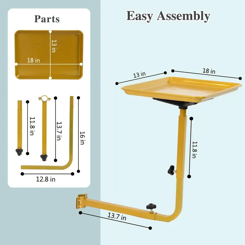 Gold Tray Salon Chair Hairdressing Storage Rack Simple Tool Holder for Barber Shop Beauty Station Direct Supply Professional