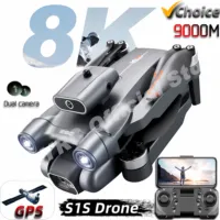 New 2024 S1S Mini Drone 8K Profesional HD Camera Obstacle Avoidance Aerial Photography Brushless Foldable Quadcopter Dron Toys