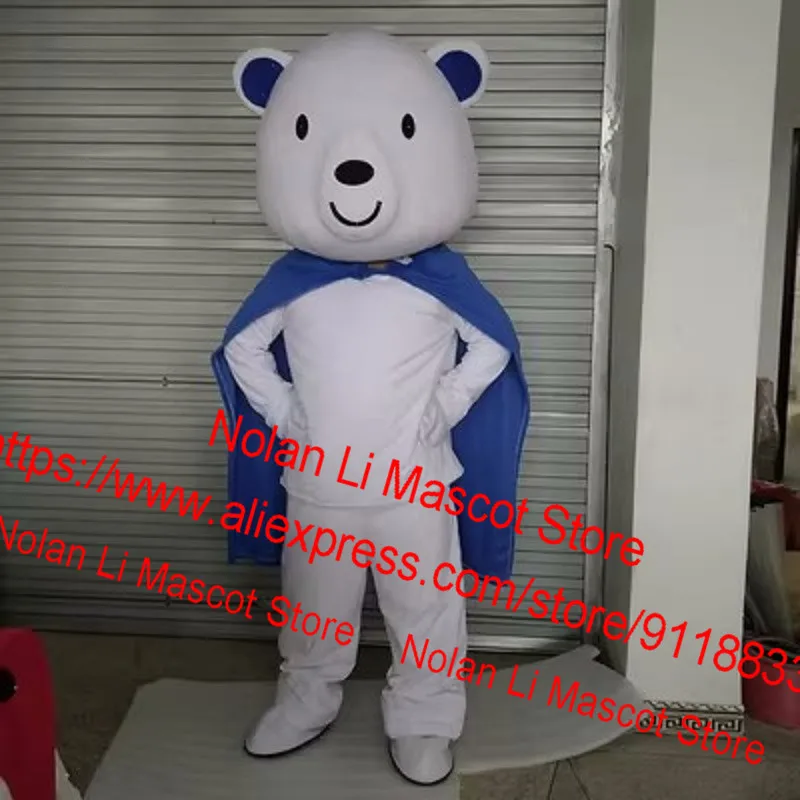 Custom Manto Urso Branco Mascote Traje, Role Play, Birthday Party Game, Cartoon Set, Publicidade Presente De Carnaval, 1295, Novo