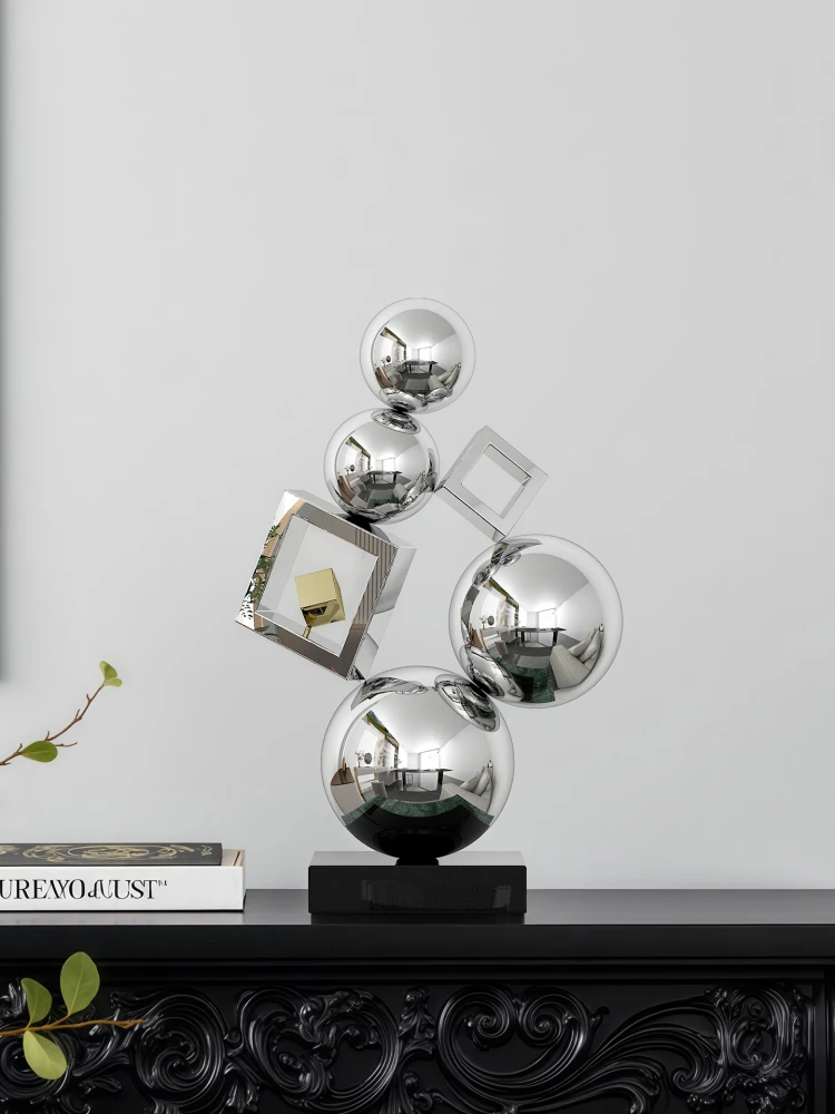 Luxury Stainless Steel Art Ornaments,Sculptures,Living Room Wine Cabinets,Niche Ornament,Hotel Office Entrance Decoration,Crafts