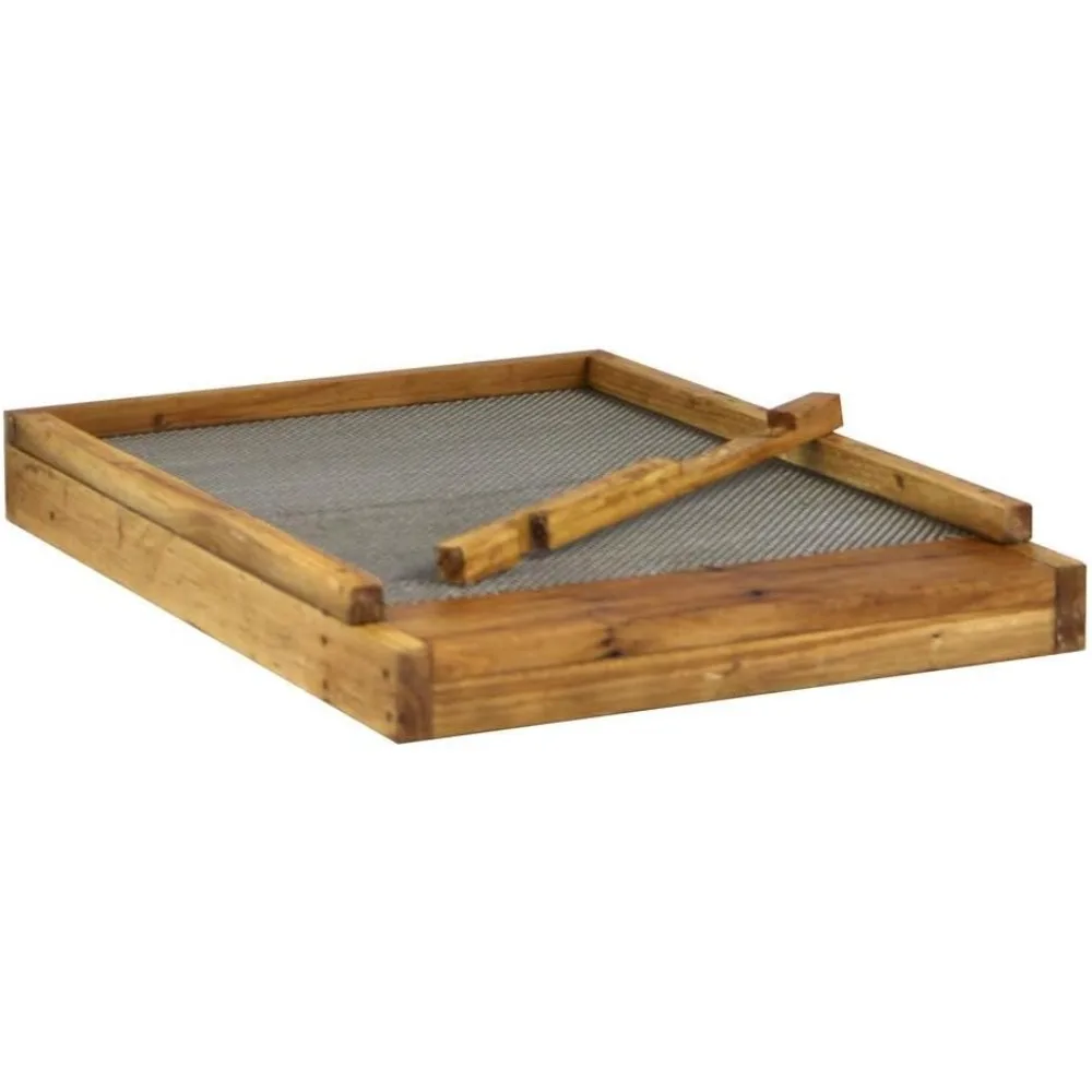 10 Frame Langstroth Beehive Parts Kit Dipped in 100% Beeswax Includes Telescoping Top Cover, Oval Bee Escape