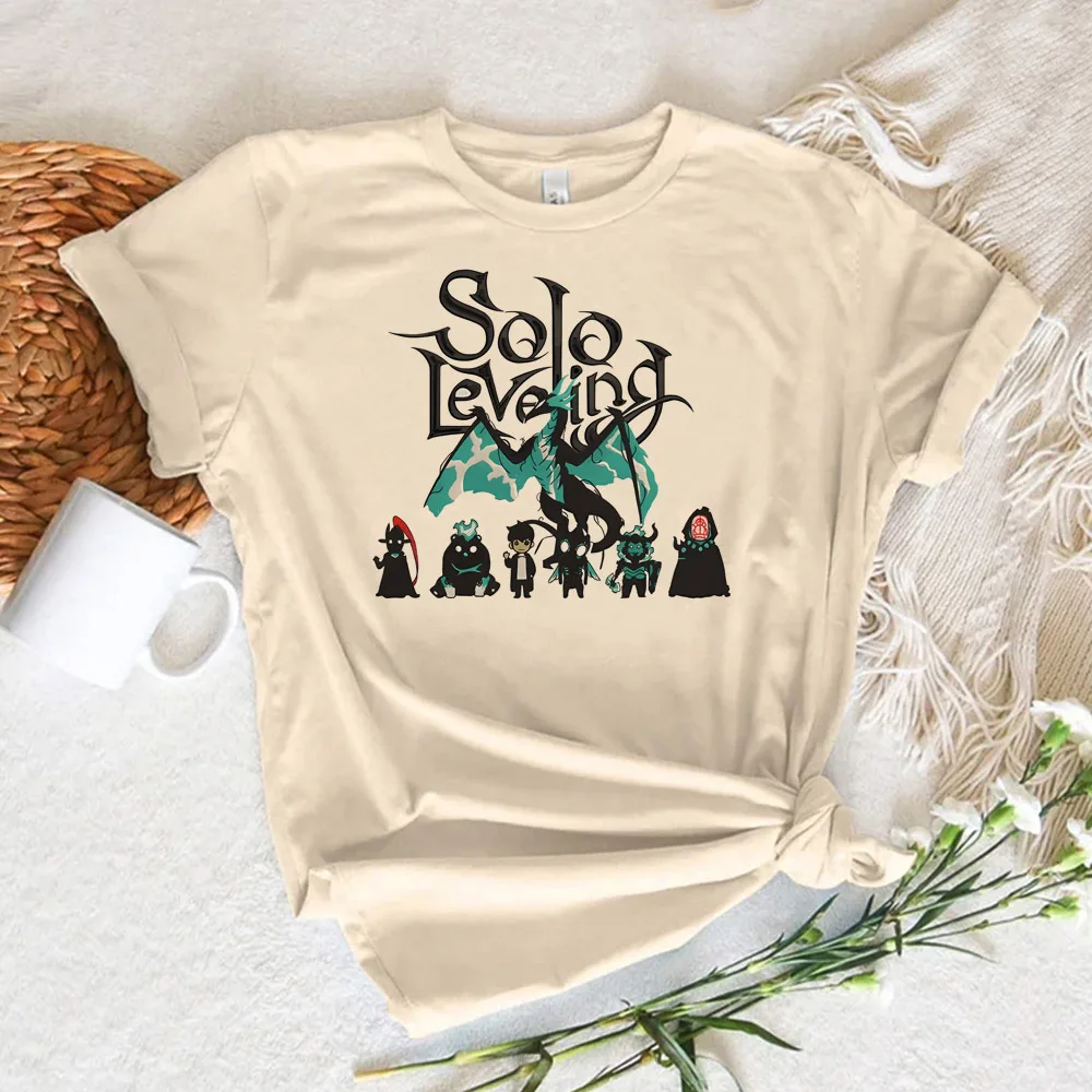 Solo Leveling shirt girl 2000s Digital streetwear Trendy aesthetic top tees kawaii Pop Culture Y2k 2000s korean clothes