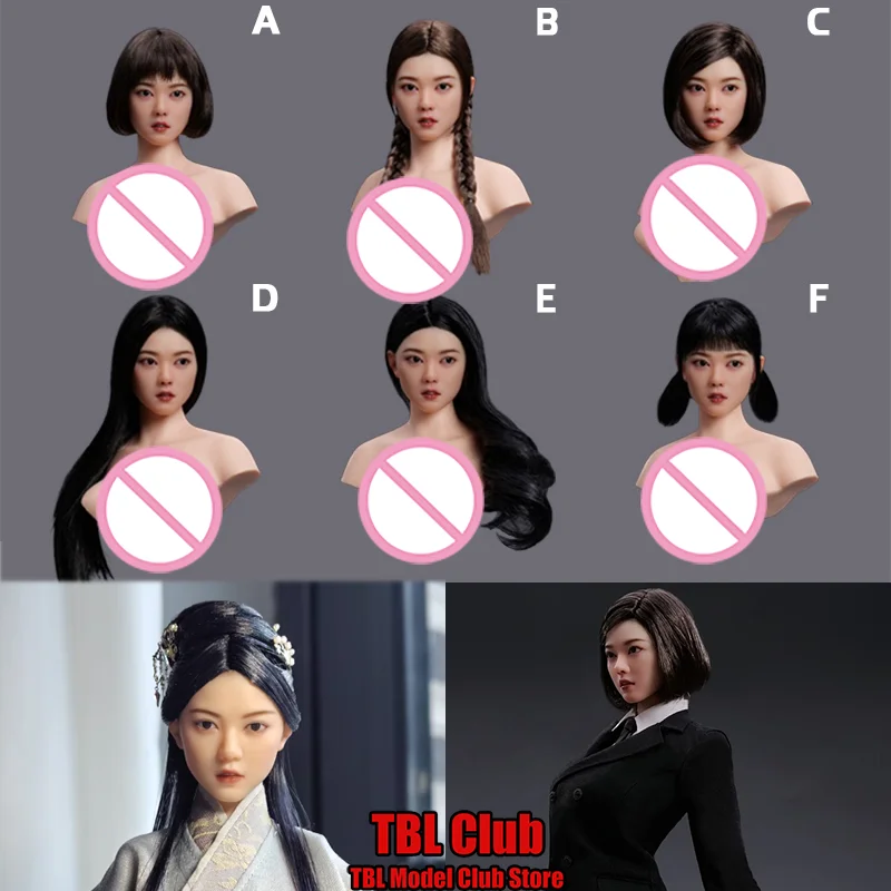 YMTOYS YMT108 1/6 Scale East Face Xiaomai Movable Eye Asian Female Head Sculpt For PH TBL 12-inch Action Figure Soldier