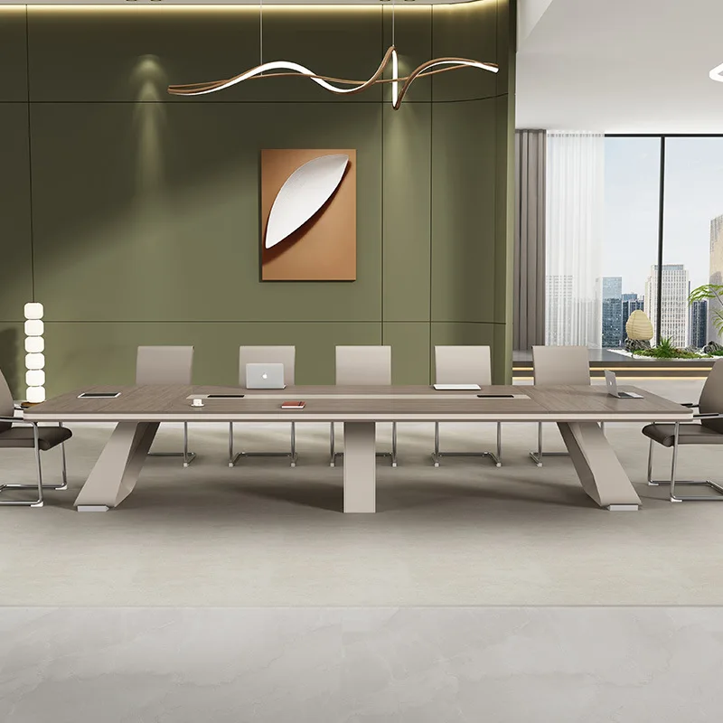 Conference table training office furniture plate rectangular office large simple modern negotiation