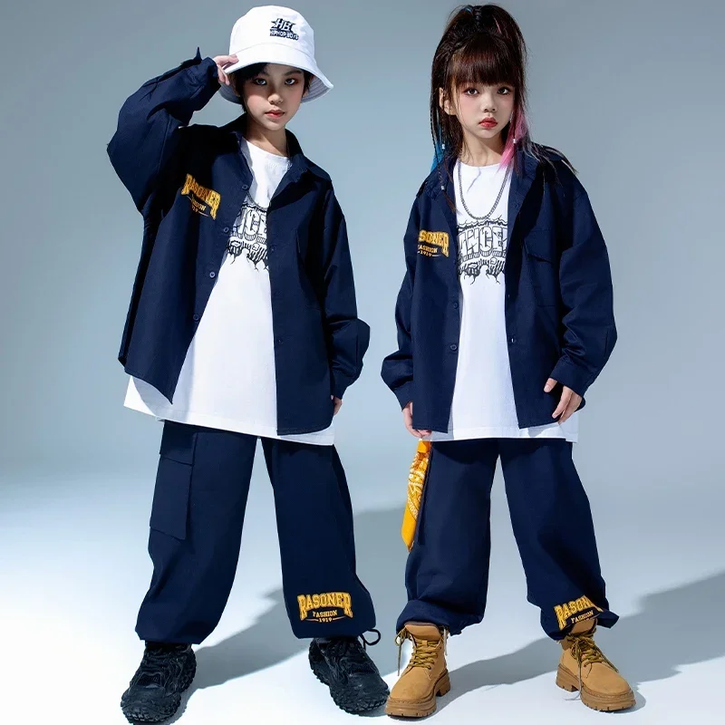 

Children'S Ballroom Dance Street Wear Kids Hip Hop Dance Clothes Boys Girls Jazz Dance Costume Stasge Kpop Outfit