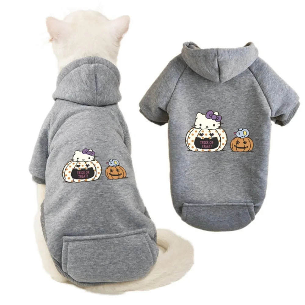 New autumn and winter cat and dog hoodies, cartoon hoodies, sports style dog and cat pet hoodies