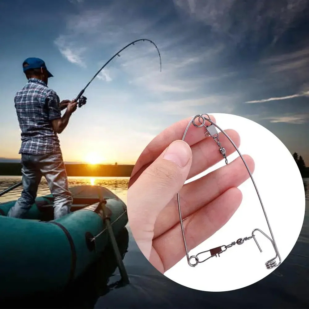 

Speed Automatically Stainless Steel Automatic Fishing Hook Trigger Spring Hook Spring Ejection Hook Automatic Fishing Device