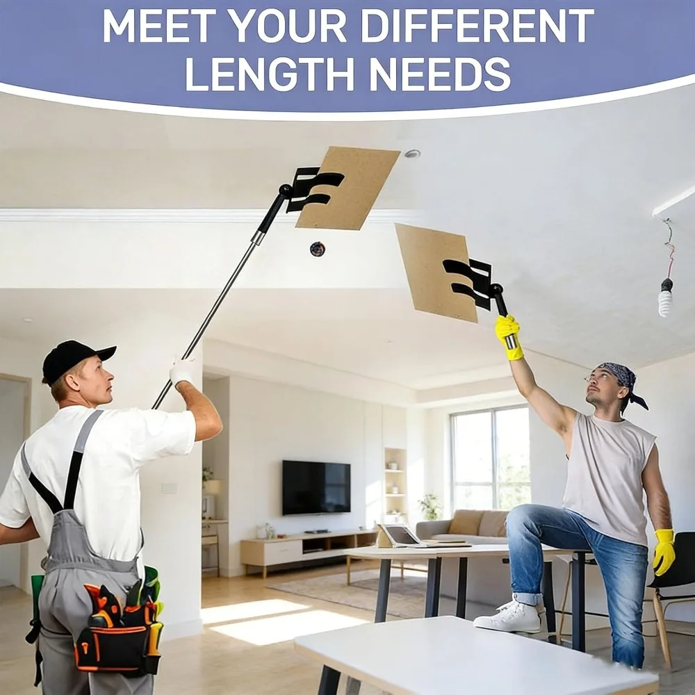Adjustable Angle Spray Shield Holder Four Sections Rod Support Stand Set Extended Spray Shield Holder Paint Shield Holder