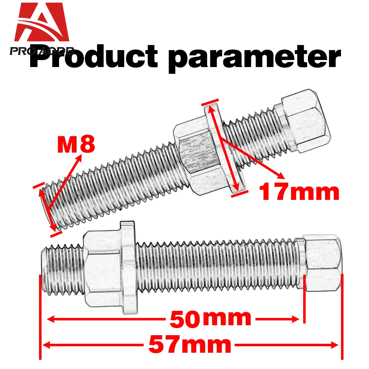 For KAWASAKI Motorcycle Rear Axle Blocks Chain Adjuster Bolt 450 450F X KLX 230 250 450R KL250 KX 85 100 125 250 250(2st) 250F X
