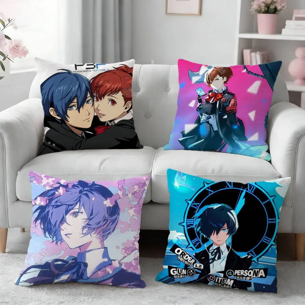 Game P-Persona 3 Pillow Case Cushion Cover Throw Pillow Case For Car Sofa
