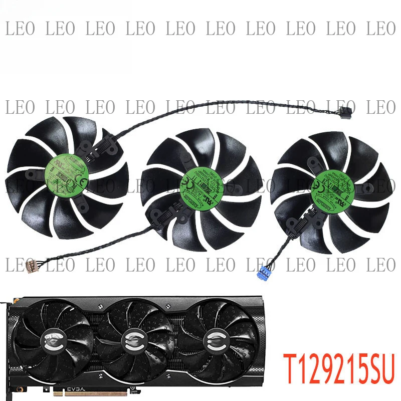HH  T129215SU Graphics Card Fan For EVGA RTX 3070 3080 3090 XC3 BLACK GAMING