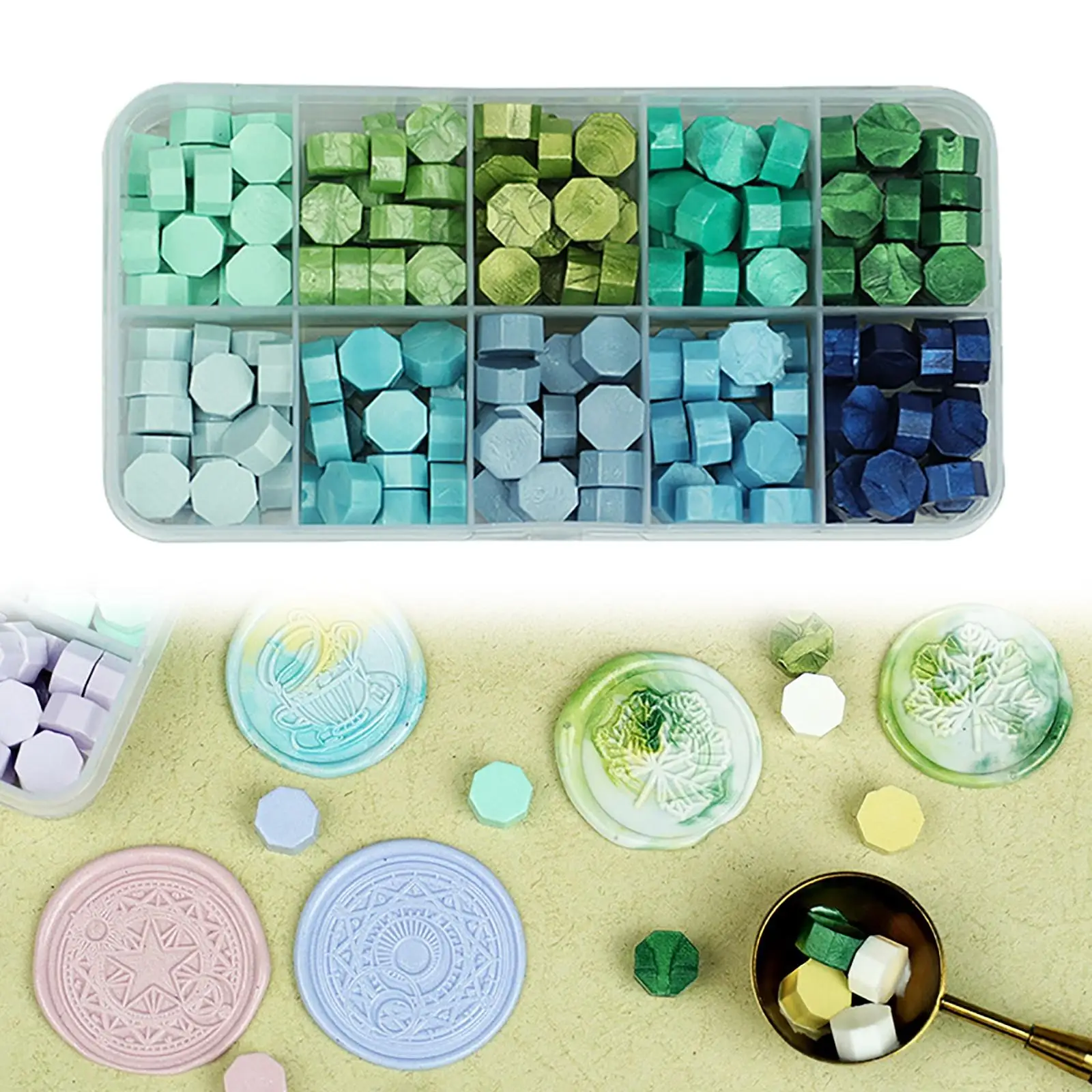 2x200 Pieces Beads Sealing Making Tools DIY for Gift Wrapping Cards Envelopes Sealing Stamp Melts Stamp