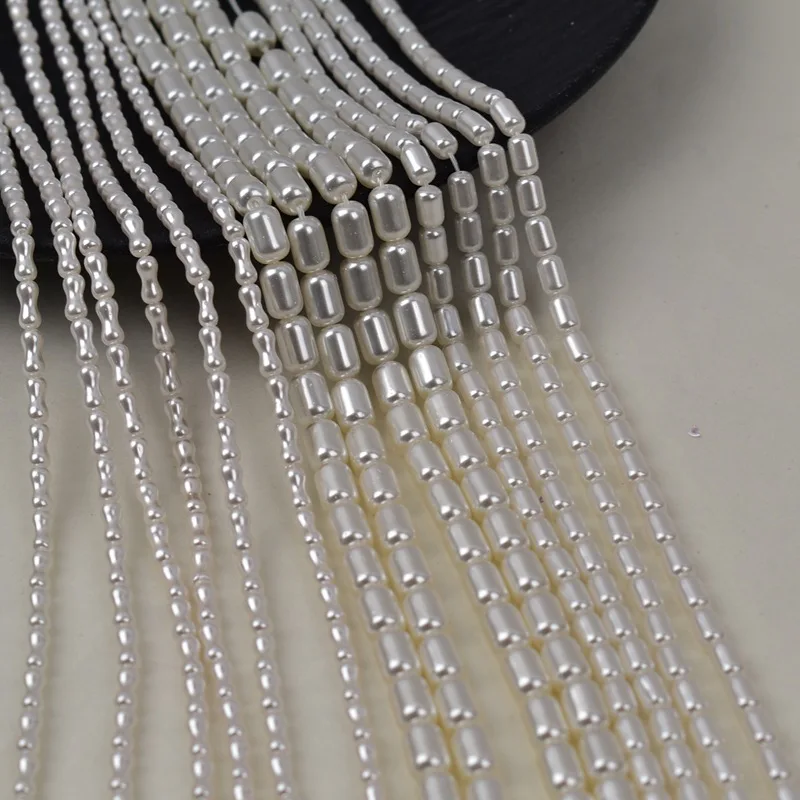 

Natural Pearls White Shell 6x8mm Irregular Shape Barrel Loose Beads For Jewellery Making Diy Bracelet Necklace 15'' wholesale