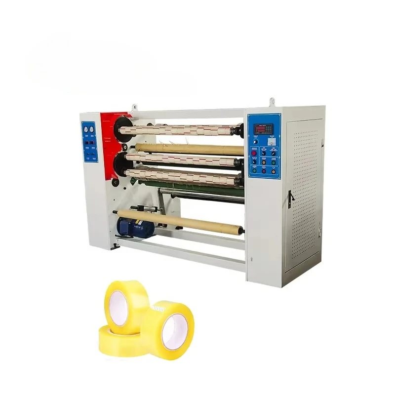 Roll BOPP Sealing Tape Machine Automatic Packing Cello Gum Masking Adhesive Bopp Tape Cutting Rewinding Slitting Machine