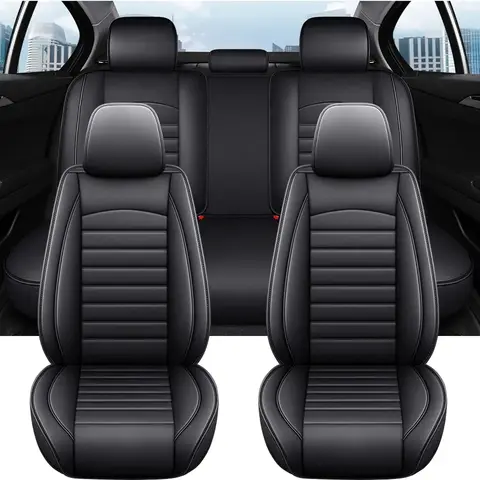 메르세데스 GLA CLA CLS GLC GLE GLK GLS CLK SLC SL ML GL 차량용 풀 커버 PU 가죽 시트 커버 자동차 액세서리
