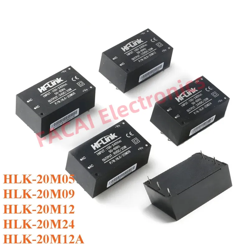 Mini Isolation Switch AC-DC 20W Power Supply Module AC to DC 220V to 5V 12V 24V HLK-20M05 0M12 20M24