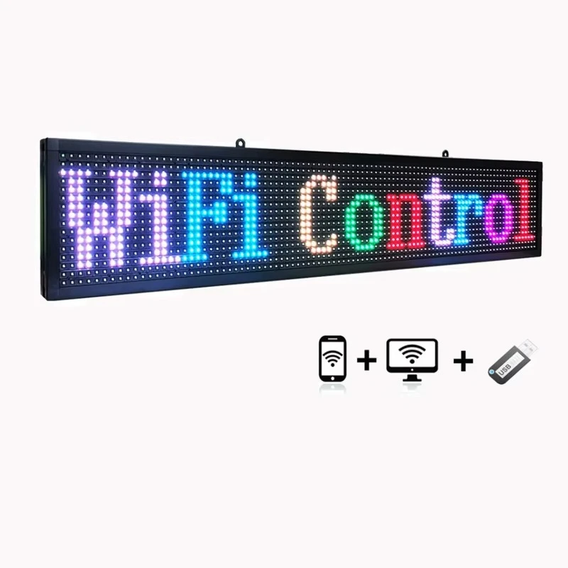 Programmable Scrolling Light Emitting Diode Mobile Information Signs Display