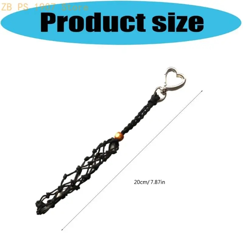 الشمع موضوع حلقة رئيسية اليدوية شبكة معدنية جيب أحمر الشفاه حامل حقيبة ملحق 55KA