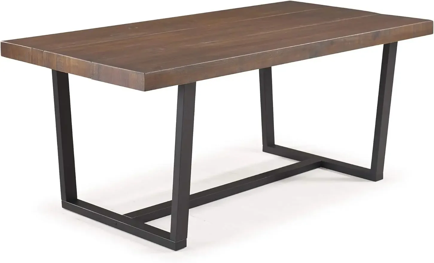 Walker-Edison Andre Modern Solid Wood Dining Table, Mahogany   72 in