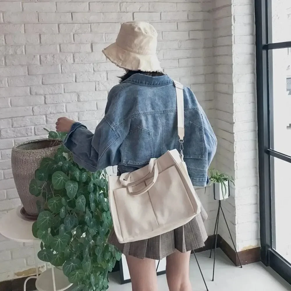 

Simple crossbody bag for women, single shoulder bag for female students, nylon waterproof canvas handbag, crossbody bag