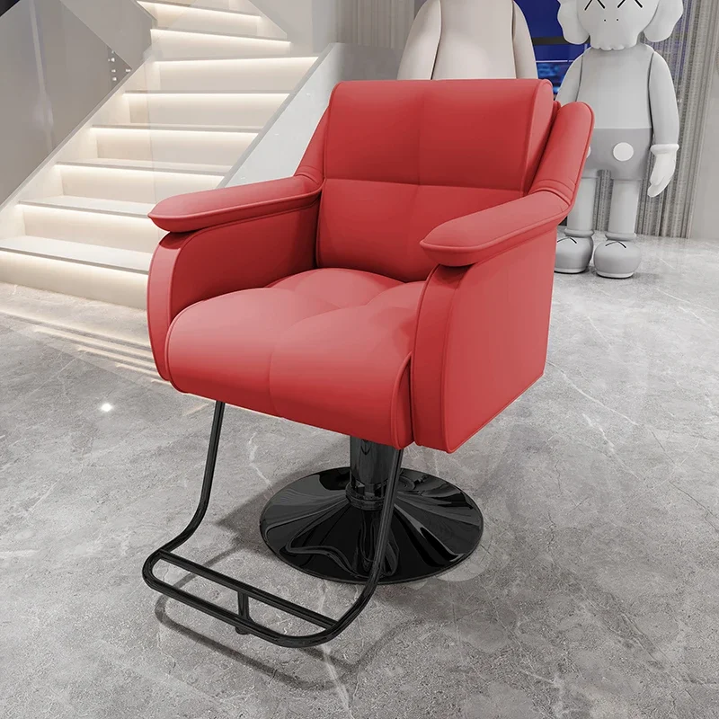 

Minimalist Modern Barber Chair Aesthetic Luxury Swivel Hairdresser Chair Stylish Comfortable Cadeira De Barbeiro Salon Chairs