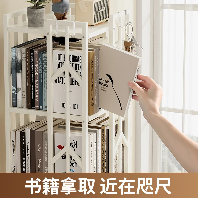 Cross-border rotating bookshelf floor-to-ceiling home living room children's student storage shelf