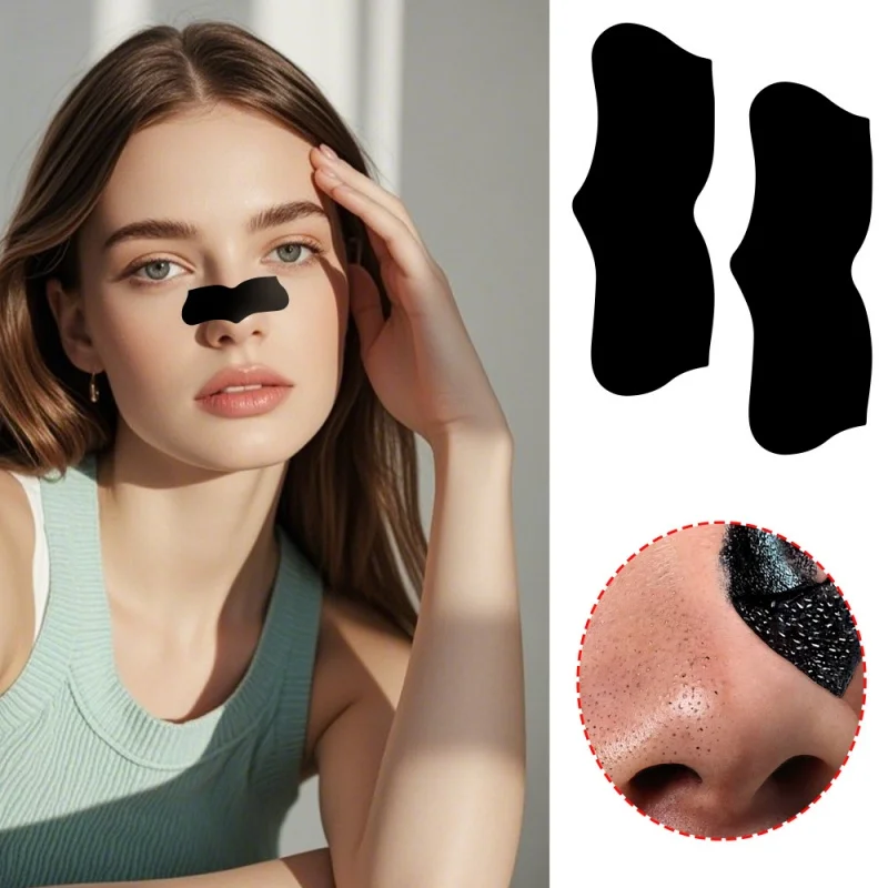 Mascarilla eliminadora de espinillas de nariz, 10/30/50/100 Uds., reduce los poros, puntos negros, elimina rápidamente los puntos negros, tiras de limpieza profunda