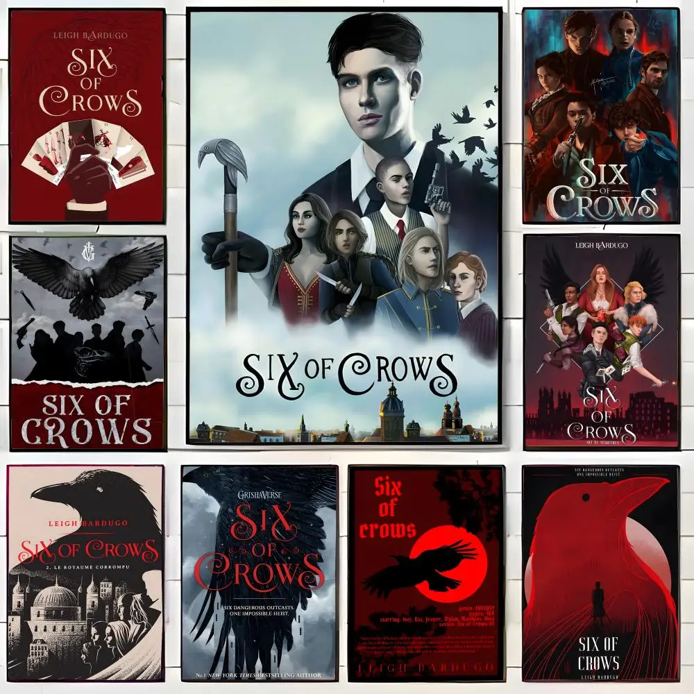 Fantasy S-Six Of Crows Poster, Wandkunstdruck, dekoratives Wandbild, Heimdekoration, Geschenk, ungerahmt