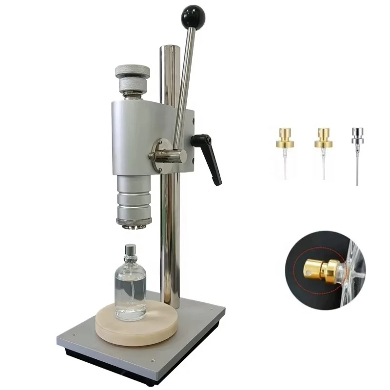 Semi-automatic perfume bottle crimping machine, manual crimping machine, perfume sealing machine