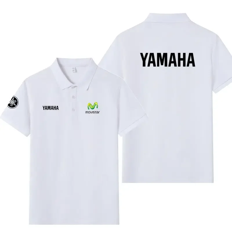 2025 New YAMAHA Motorcycle Cycling Clothing Factory Team Work Clothes Short Sleeve T-shirt Men's Polo Shirt