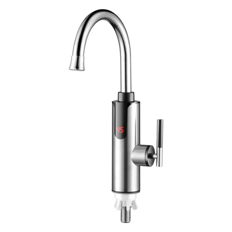 【FAVORITE】360 Degree Rotation Electric Instant Heating Faucet 3300W 220V Hot-Cold Mixer Tap Fast Heating Digital System
