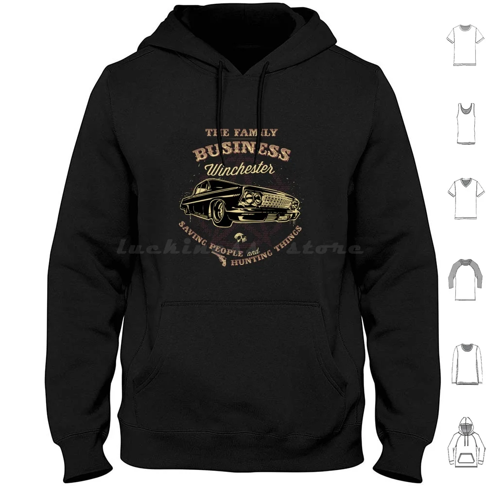 The Family Business Hoodie Cotton Long Sleeve Supernatural Dean Winchester Sam Winchester Castiel Spn Winchester Dean Sam