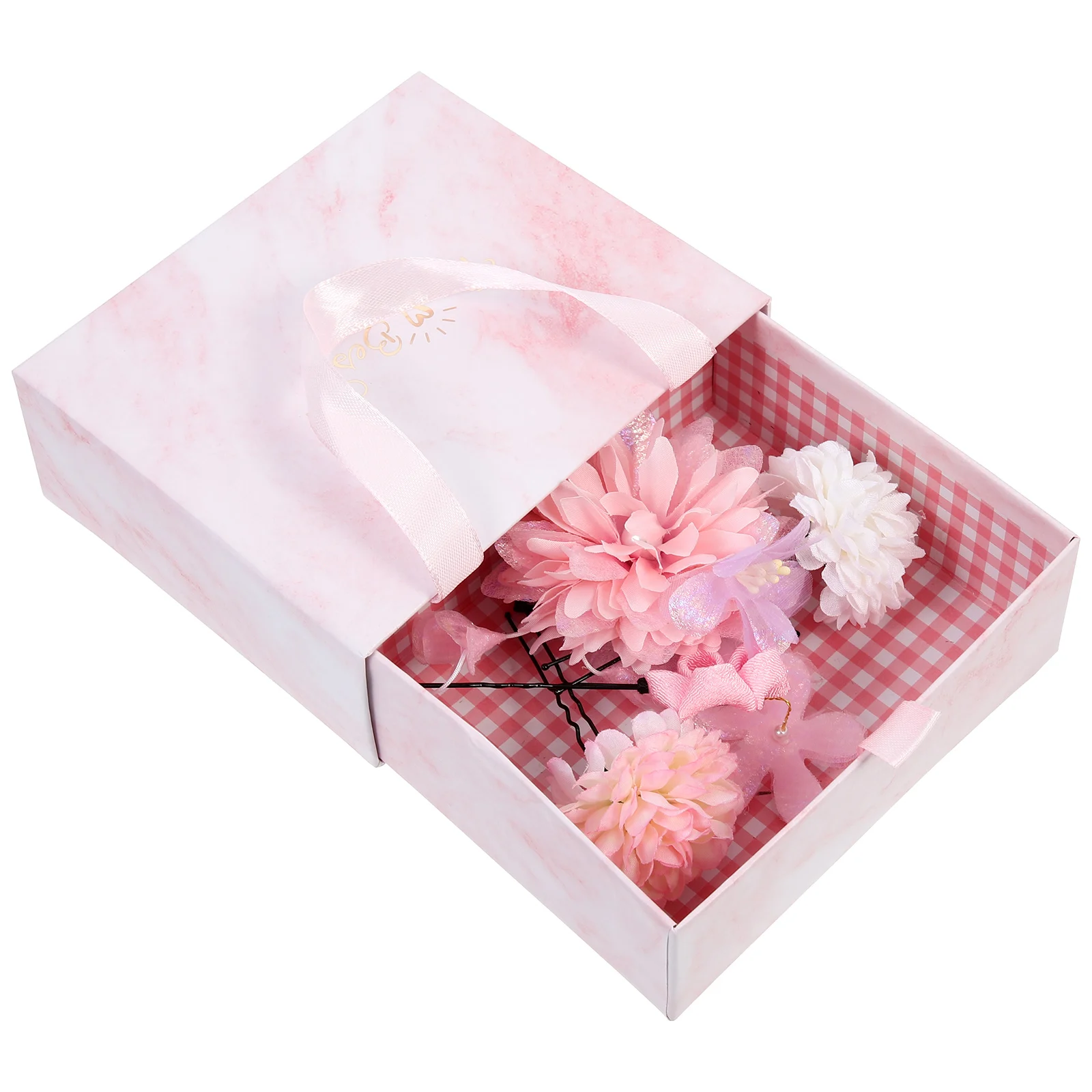 

1 set Silk Hair Clip Girls Accessories Polyester Baby Toddler Kids Fake Flower Clips Decorations Durable Practical Gifts