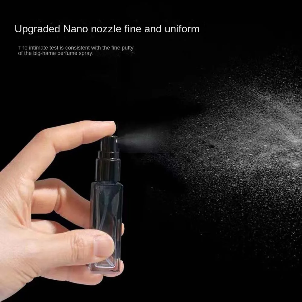 Bouteille vide rechargeable, récipient de liquide, atomiseur de voyage auto-pompe, distributeur d'outils de beauté, vaporisateur en verre, maquillage